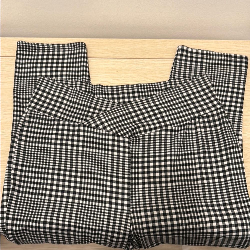 Fashion Nova Black and White Plaid Pants